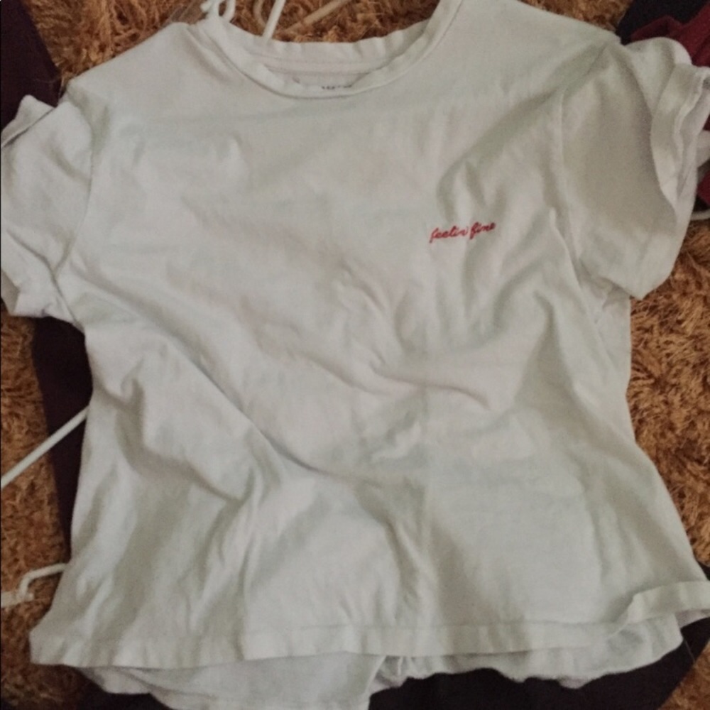 💖FEELIN' FINE WHITE KNOT SISTERS EMBROIDERED TEE